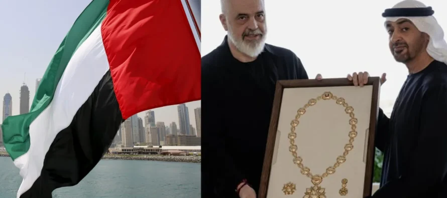 Edi Rama nderohet me medaljen më të lartë shtetërore të Emirateve të Bashkuara Arabe