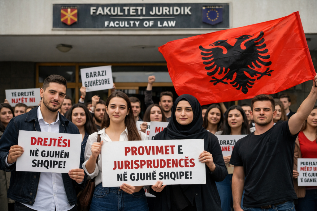 Maqedonia e Veriut: Studentët e drejtësisë kërkojnë provimet në gjuhën shqipe