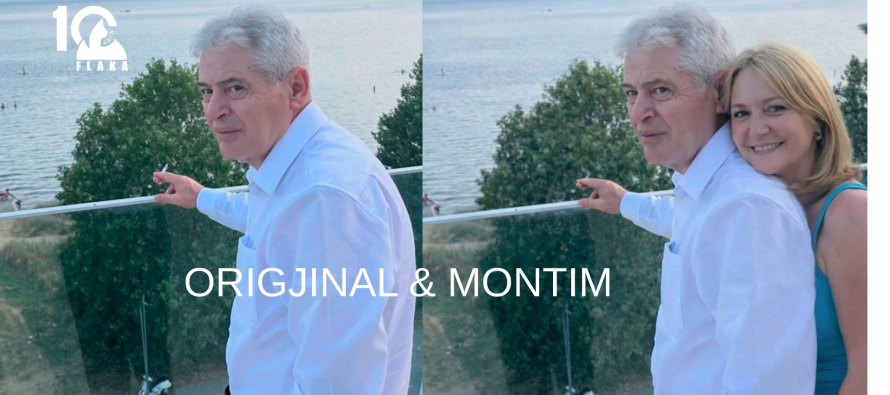 Dokaz.mk shpërndan foto montazh kundër Ali Ahmetit, Flaka zbulon të vërtetën