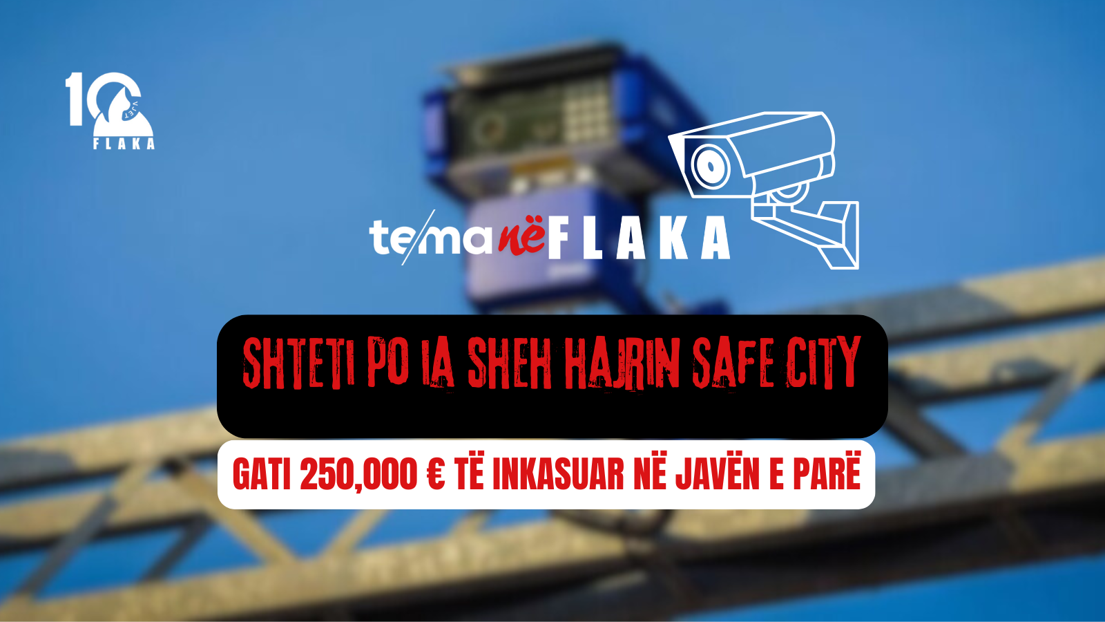 Shteti po ia sheh hajrin “Safe City”: 4,991 gjoba dhe gati 250,000 € të inkasuar në javën e parë
