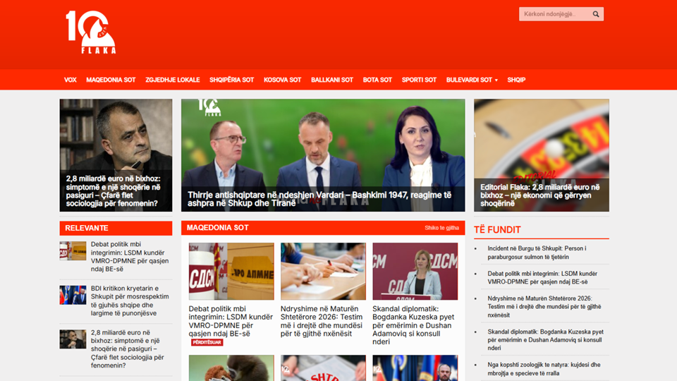 Top 10 lajmet e ditës nga Flaka