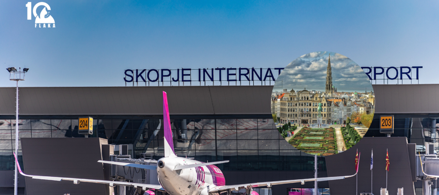 Fluturimi Shkup–Paris devijohet në Bruksel pas emergjencës shëndetësore në bord