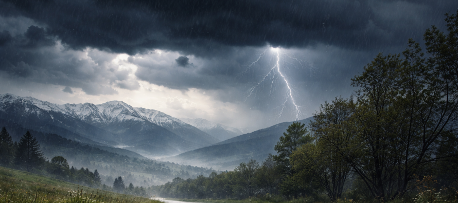 DPHM paralajmëron stuhi lokale pasdite, reshje të rrëmbyeshme, bubullima dhe rënie të temperaturave
