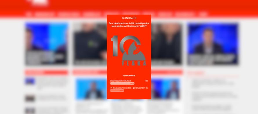 Sondazhi i Flaka-s: 64% e lexuesve: Bashkëpunimi në VLEN lëkundet
