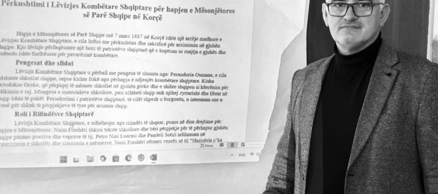 BDI-Çair njofton ndarjen nga jeta të mësuesit dhe aktivistit Hazbi Topojani