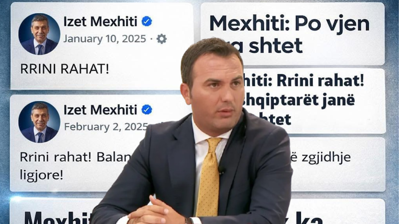 Arbër Ademi nga BDI godet Izet Mexhitin dhe VLEN in  Premtuan shumë  sot heshtin