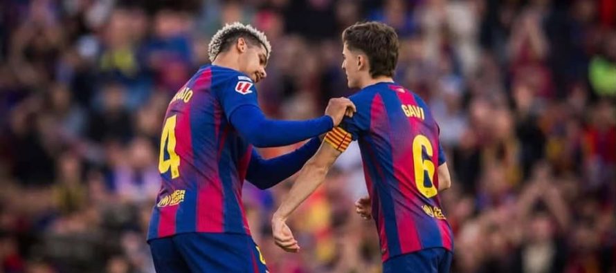 Gavi rikthehet pas 204 ditësh dhe mban shiritin e kapitenit te Barcelona