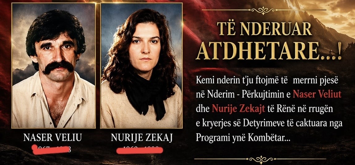 Përkujtim për Naser Veliun dhe Nurije Zekajn në Sërmnovë të Gostivarit