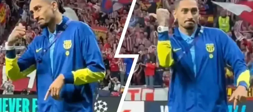 Raphinha kërkon falje tifozëve të Atlético Madrid pas gjestit në ndeshje