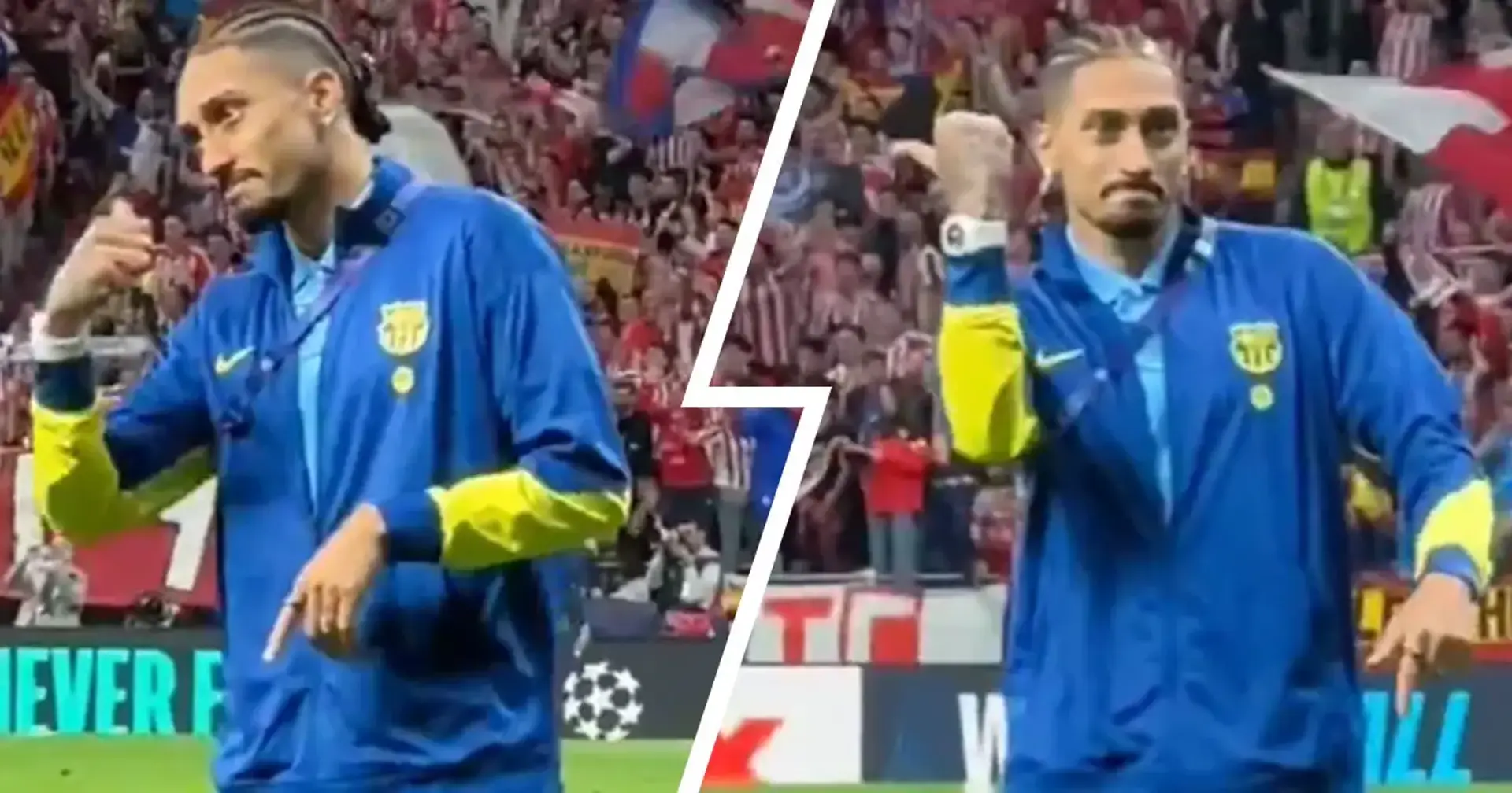 Raphinha kërkon falje tifozëve të Atlético Madrid pas gjestit në ndeshje