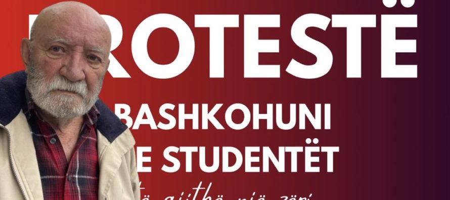 Çun Lajçi thirrje për protestën e 18 majit: Mos i lini studentët shqiptarë vetëm