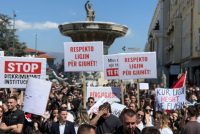 Pas Tiranës, protestë në mbështetje të studentëve shqiptarë në Shkup organizohet edhe në Prishtinë