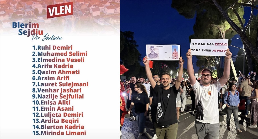 Zbulohet protestuesi tetovar që doli kundër Ramës  Gazetari Ademi  Është këshilltari i VLEN it  Muhamed Selimi