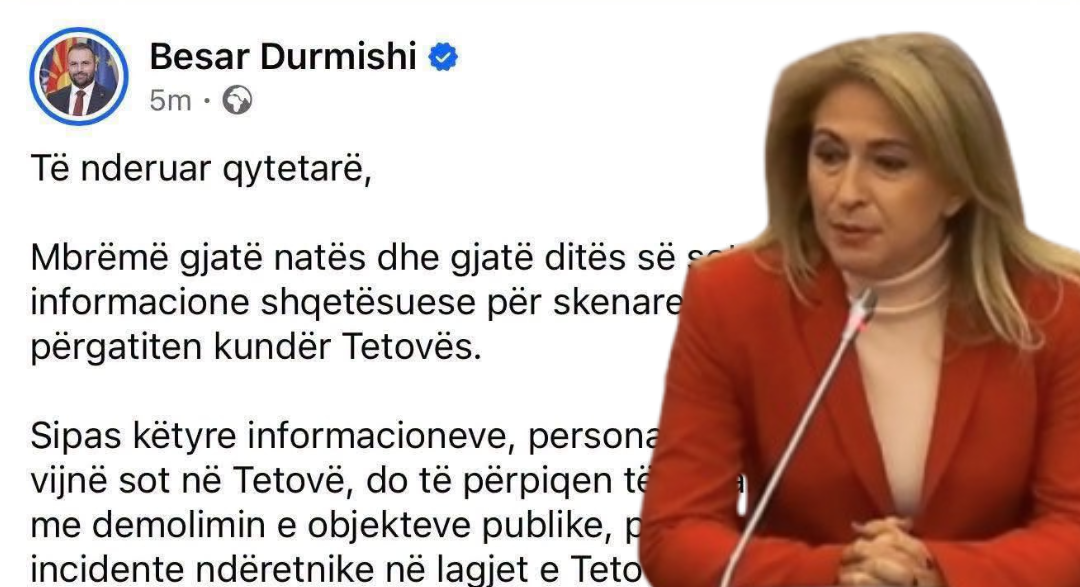 Selmani kritikon Durmishin  Deklaratat për  skenarë të errët  në Tetovë pa prova  kërkohen sqarime nga institucionet
