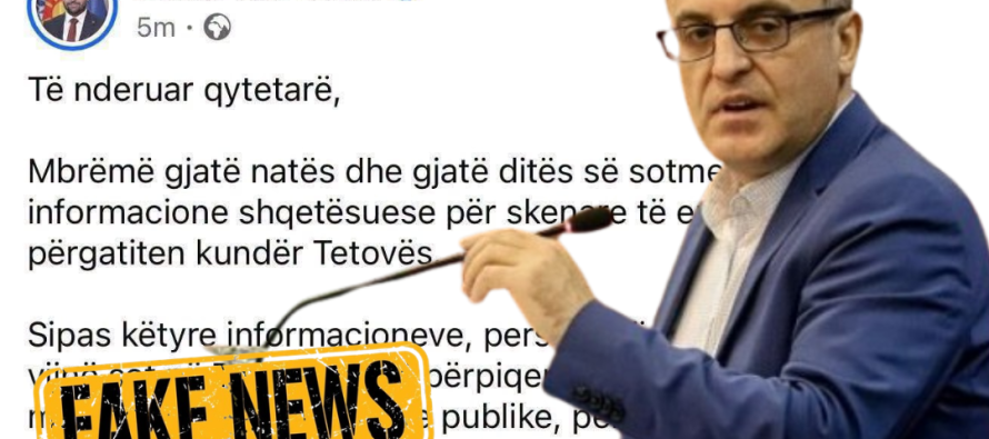 Bajram Rexhepi: Protesta në Tetovë do të jetë paqësore, kritika ndaj paralajmërimeve për “skenarë incidentesh”