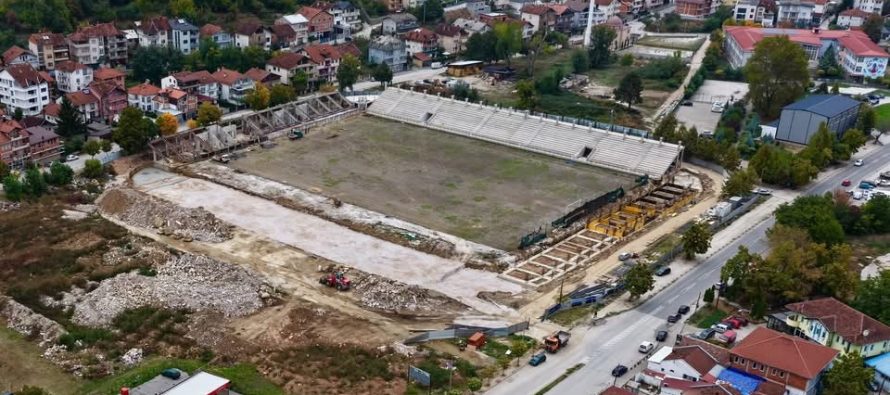 Kasami publikon pamje të reja nga stadiumi i Tetovës: Punimet drejt një infrastrukture më moderne
