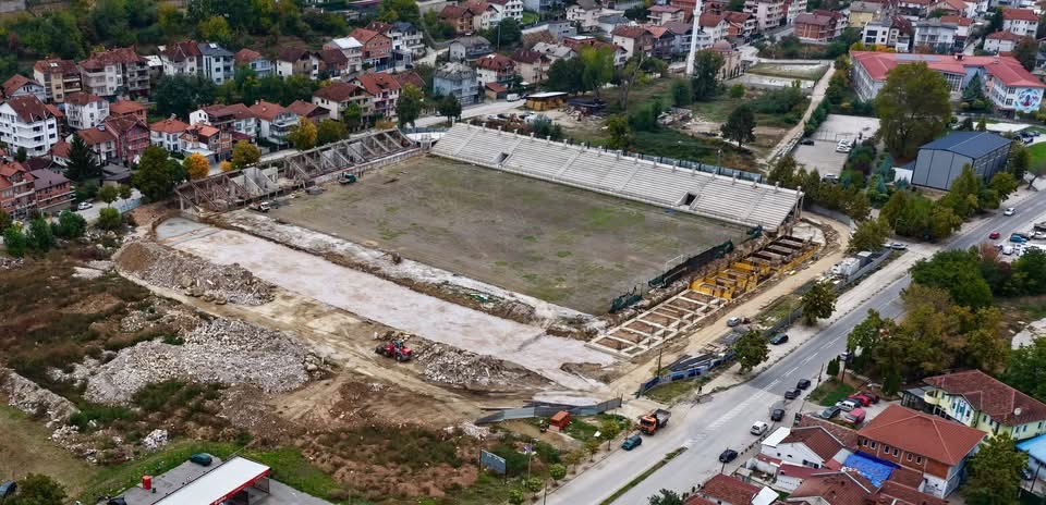 Kasami publikon pamje të reja nga stadiumi i Tetovës: Punimet drejt një infrastrukture më moderne