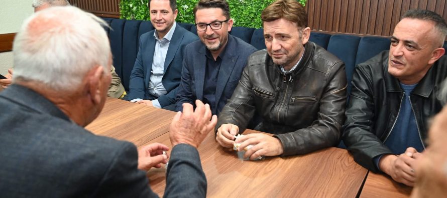 Arkin Jahiji, Bujar Osmani dhe Valbon Limani takojnë banorët e Radiovcës