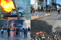 Dita e pestë e protestës së dhunshme! Flakë, tym dhe gaz lotsjellës, bulevardi kthehet në “arenë lufte” 