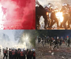 10 orë ‘luftë’ protestues-polici, ekskavatorët heqin gurët nga bulevardi ‘Dëshmorët e Kombit’